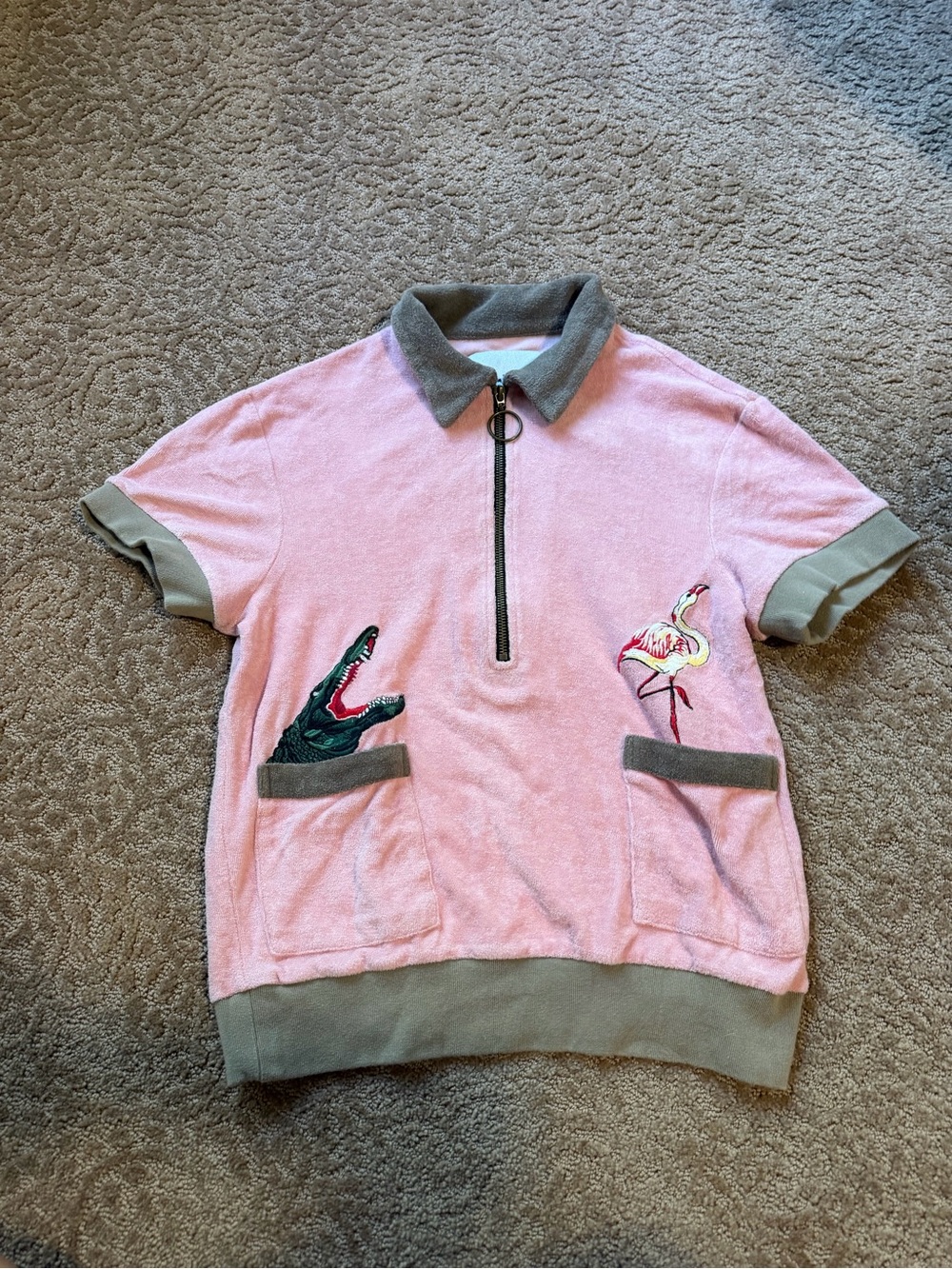 Tombolo 'Flamingo Tartare' Cabana Shirt